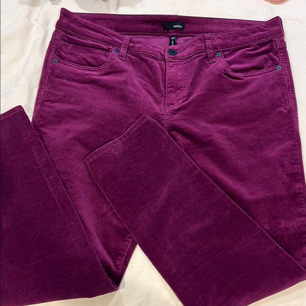 Purple Corduroy Pants Petite SZ 31
